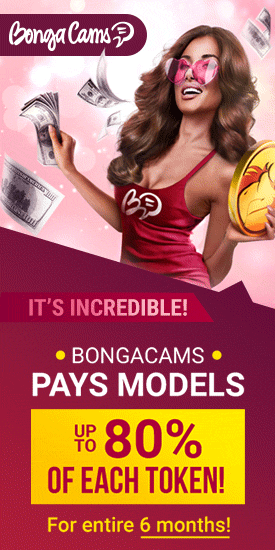 6 Monate Bonus für Bongacam Models – bis zu0% RevShare Verdienst!