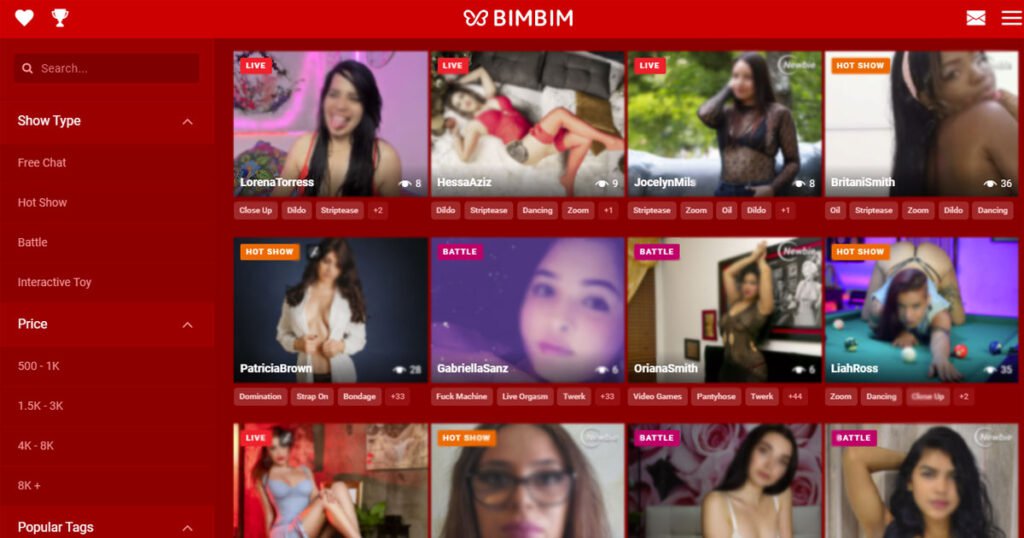 BBW Webcam Live Sites