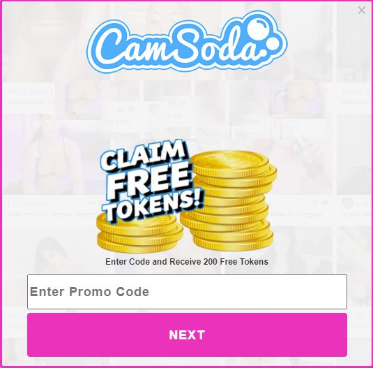 Camsoda: Kostenlose Token anfordern: CamSoda vs XCams
