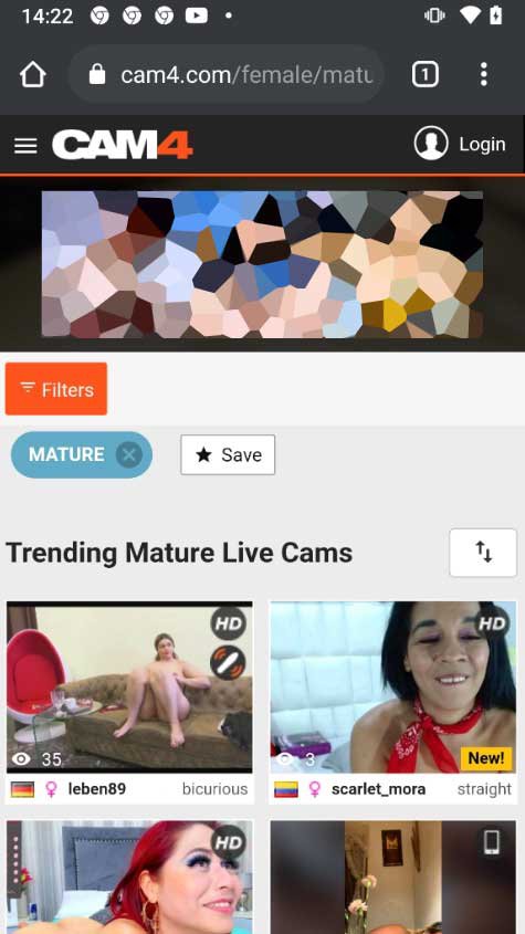 Cams4.com has Mature Live Cams