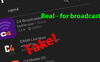 Gefälschte „C4“ Android App im Google Playstore: Cam4-Login gestohlen?
