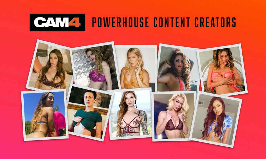 Cam4 bringt 10 Top-Pornostars zur Live-Cam