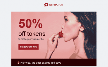 50% Sommer-Rabattangebot von Stripchat.com