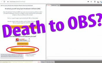 Heißt es Abschied nehmen von OBS? Chaturbates startet Beta von webrtc desktop broadcaster
