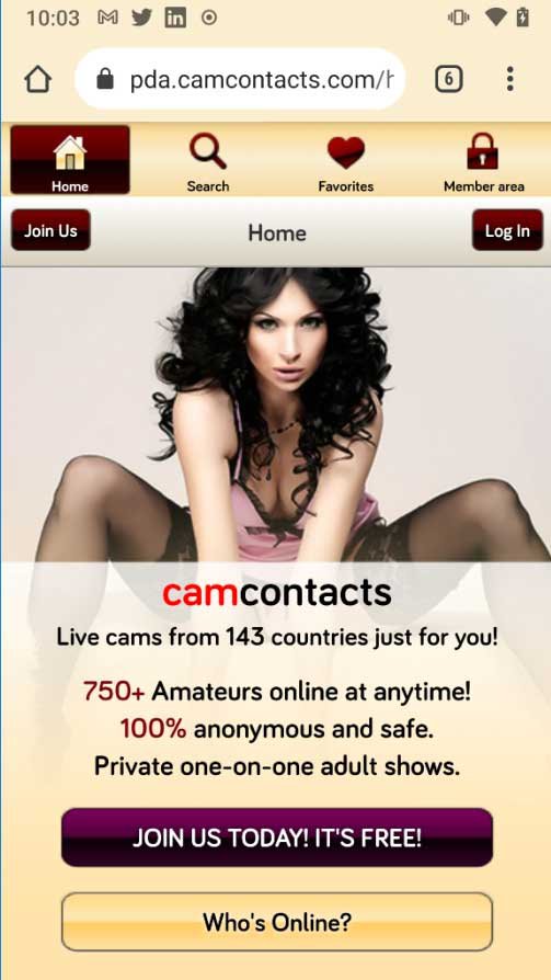 [ANSWERED] Gibt es eine Camcontacts Mobile App?