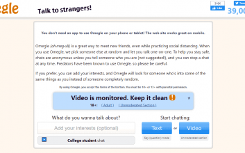 Omegle : Alternativen für Omegle Porno