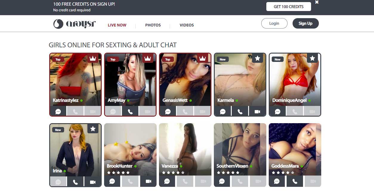 Arousr: Kurzer Blick auf Sexting für Geld mit Cams